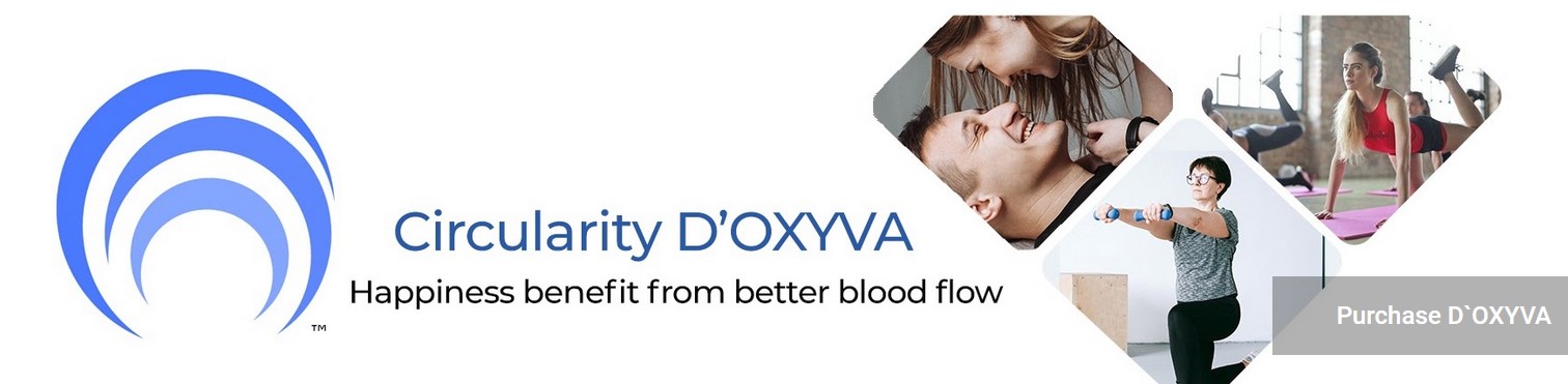D'OXYVA happiness benefit from better blood flow sm