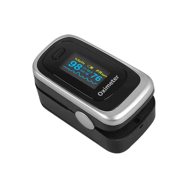 Measure D'Oxyva results of perfusion index (blood flow) with quality fingertip pulse oximeter