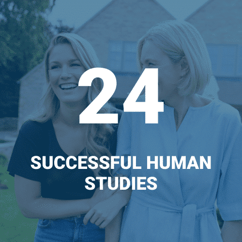 24 successful D'OXYVA human studies