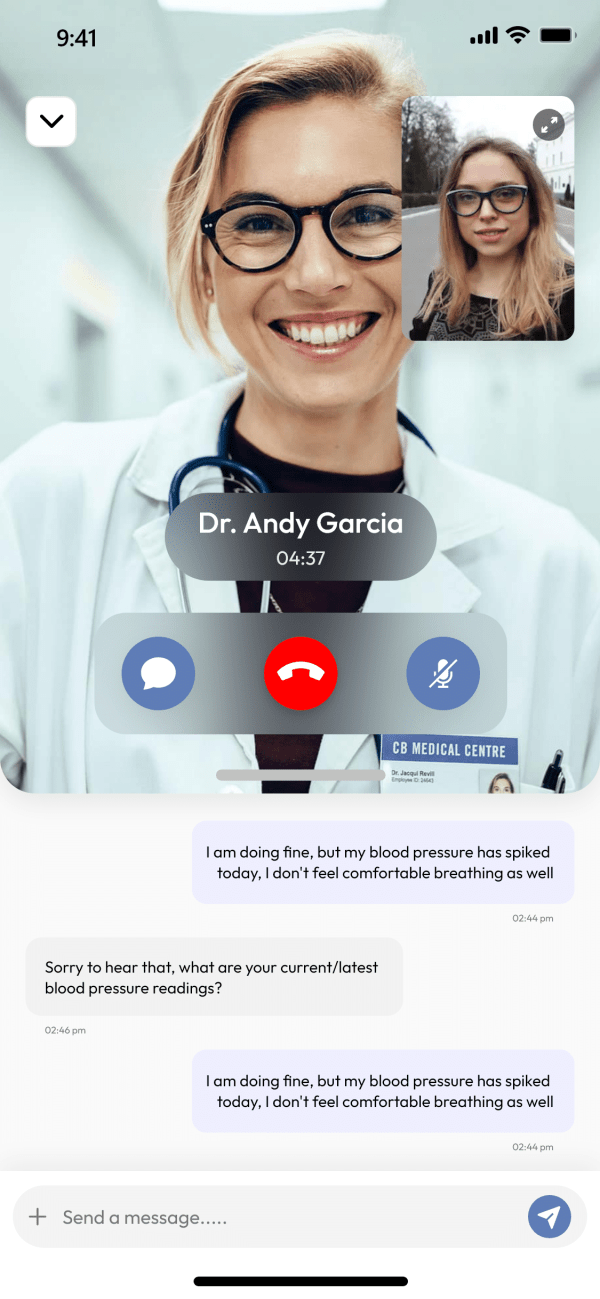 Doxyva Tele-health app - Medical Expert - Live Video Call